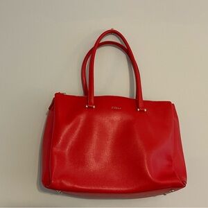 Furla Vibrant Red Tote Bag
